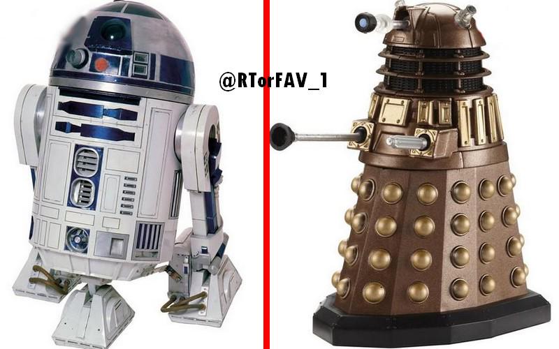 RTorFAV_1's tweet photo. REQUESTED 
RT for R2D2 
FAV for Dalek http://t.co/JwViF4Gs4G
