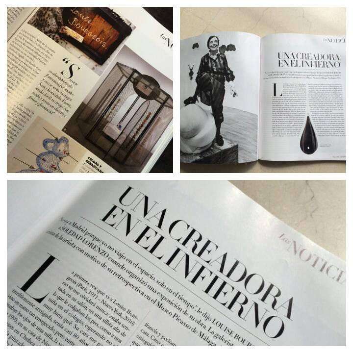 mPICASSOm's tweet photo. Recomendamos:Soledad Lorenzo nos cuenta su relación con #LouiseBourgeois.Artículo de @lauraperezpen @harpersbazaarES http://t.co/xlFBDBgRHv