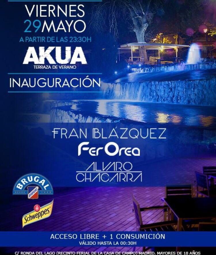 TARTUFOFICIAL's tweet photo. AKUA 2015
Inauguración 29 de Mayo
Invitación a copa para chicos y chicas.
+Info 657825308
David Codesal
#familydreams http://t.co/mgsi1MNf4q