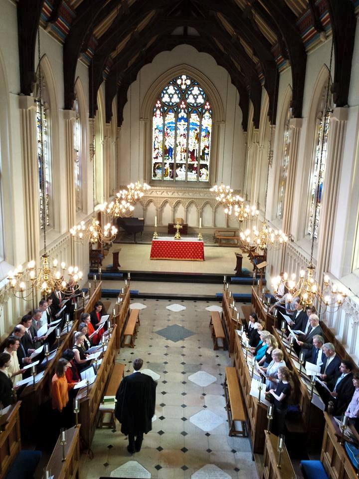 We had a beautiful service last night with former members filling the pews, and the chapel with their stunning sound!