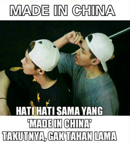 SalahGaulSMTown's tweet photo. Made in china :V http://t.co/usr5AksOBY