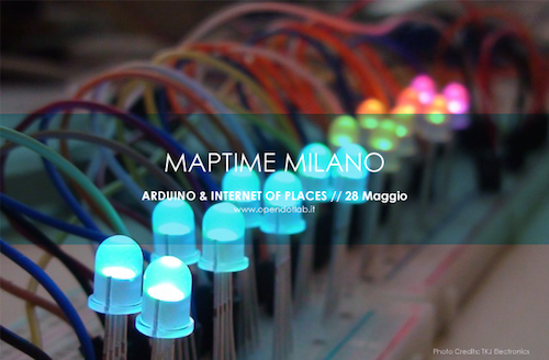 MaptimeMI's tweet photo. #maptime Milano vol. V: #arduino e #InternetofPlaces con @ales9000 @opendotlab
RSVP: https://t.co/WimS4Ufop6 http://t.co/QUtQtQPSxo