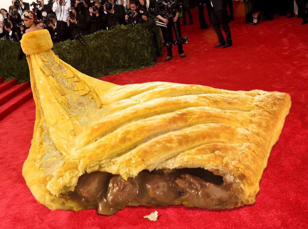 garry__spence's tweet photo. Got classic @rihanna on right now. I declare this the official winner of that dress photoshop competition... http://t.co/VnBYNRBh0i