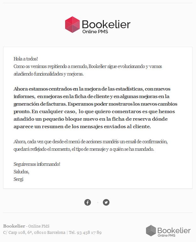 Bookelier's tweet photo. Nuevas funcionalidades para nuestro #PMS online #Bookelier PMS ! Growing online ;)
>> http://t.co/o2hXmX8BI2 << http://t.co/3rgDGLTxVr