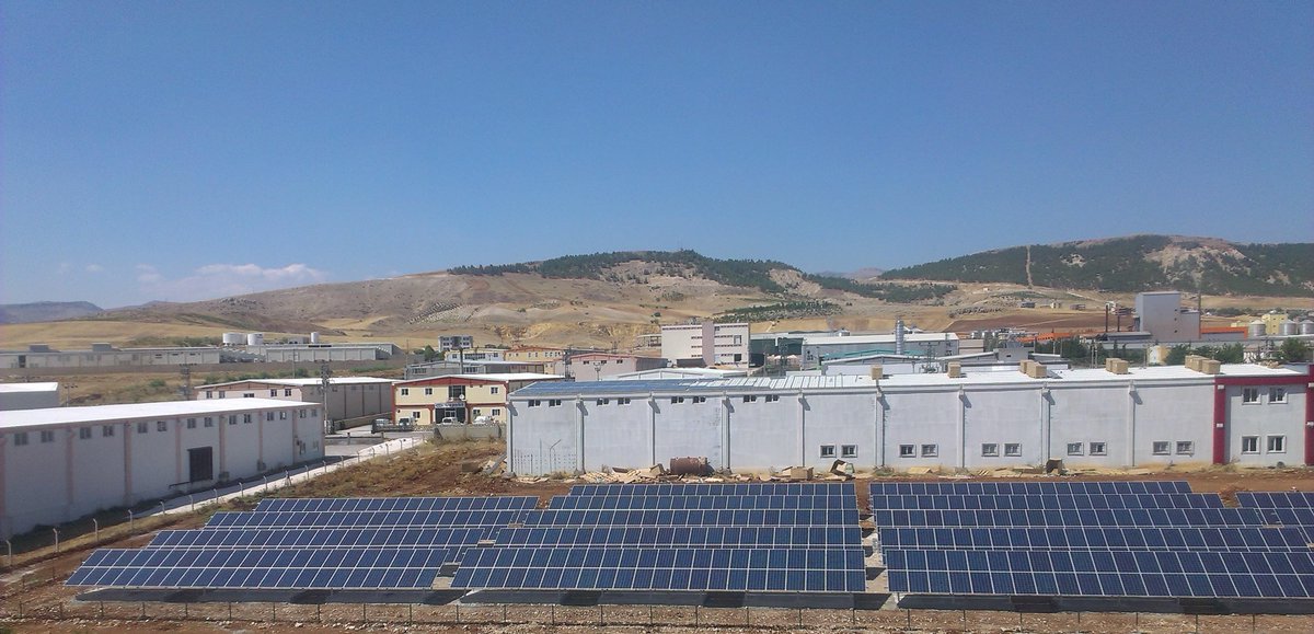 Adiyaman, 400KW . One of the first roof  grounded combined projects of Turkey.  
Thanks Sungen Solar