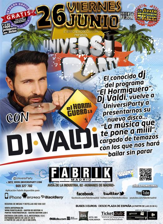 UniversiParty's tweet photo. RT y gana tu entrada a #UniversiParty WHITE (Fiesta blanca con cañones de espuma) con @DjValdiTv en @fabrikdiscoteca http://t.co/7kJQQIEDlo