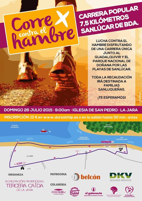 SanlucarALdia's tweet photo. Día 26 de Julio, "CORRE CONTRA EL HAMBRE", organizada por @terceracaidasan @correhambre Abierta inscripciones!! http://t.co/g3Jes1B7L5