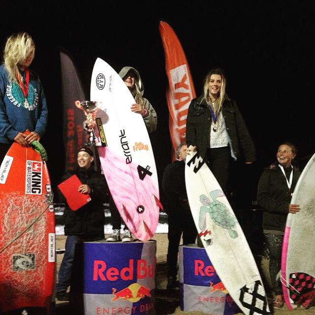 A MASSIVE congratulations to  @georgiatimson; Night Surf Women's Open Champion! #likeagirl #thisgirlcan #surf #surfuk