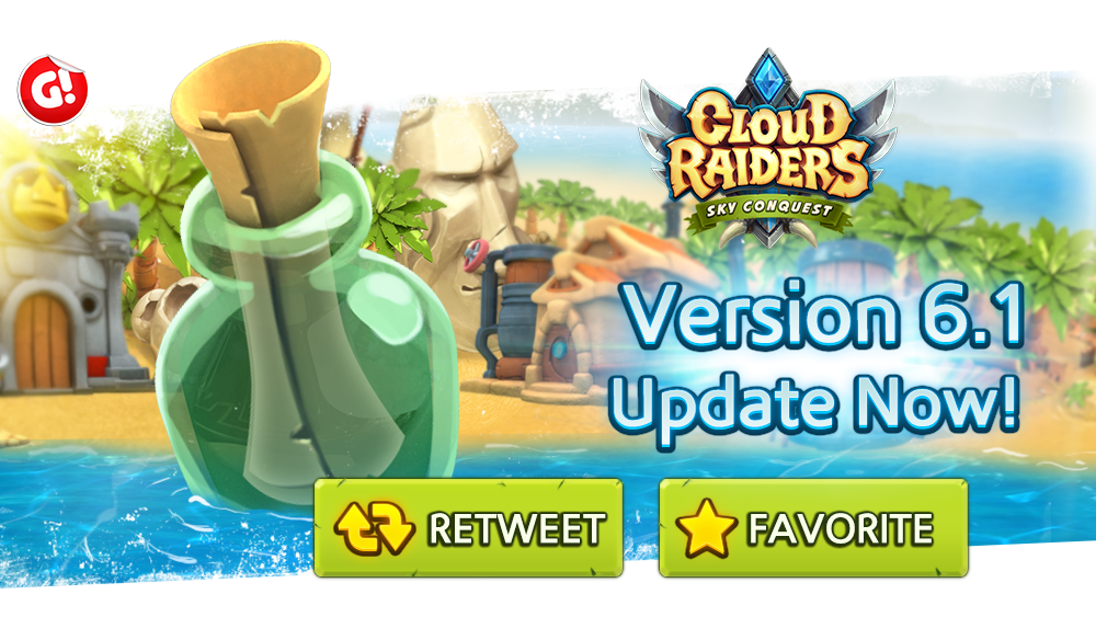cloudraiders's tweet photo. 🌟Version 6.1 is here!🌟 Tons of improvements and amazing graphic updates! #CloudRaiders ➡ http://t.co/NyZQu905Eb http://t.co/uzAGef2nfm
