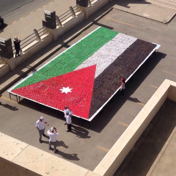 josephwillits's tweet photo. Your national flag made from cupcakes. Ace way to celebrate Independence Day #Jordan #May25JO #Jordan69 http://t.co/JwYaJ63VP0