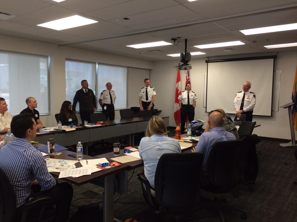 HPS_Paramedics's tweet photo. Chief Sanderson addressing our 2nd group of new recruits today. Great way to kick off #paramedicweek2015! #Hamont http://t.co/wCA7KL3Bw0