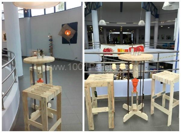 iRecyclart's tweet photo. Table Haute Et Deux Tabourets / ... : http://t.co/lvGujeQuo0 - #PalletStool #PalletTable #RecycledPallet http://t.co/BleOJjoCM7