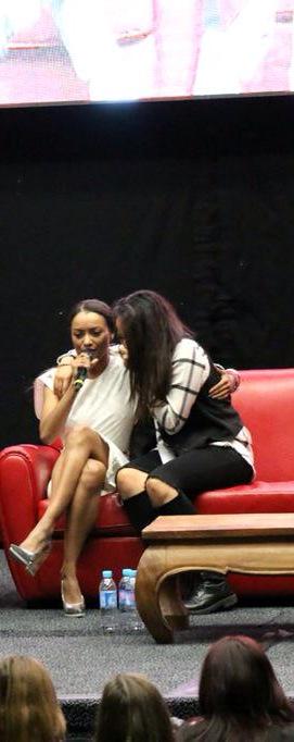 thefamelissa's tweet photo. I'm feeling so lucky, thank you so much @KatGraham for these amazing moments you and I spent together 💚❤️ #BMIF3 http://t.co/sDCDOLK63T