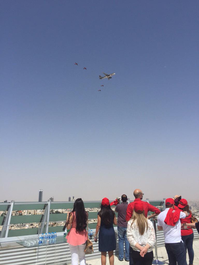 HadeelShihadeh's tweet photo. - @royaljordanian celebrating the HKJ independence day #loveRJO #RoyalJordanian #Jordan69 #استقلال69 http://t.co/PbXNNnB29J