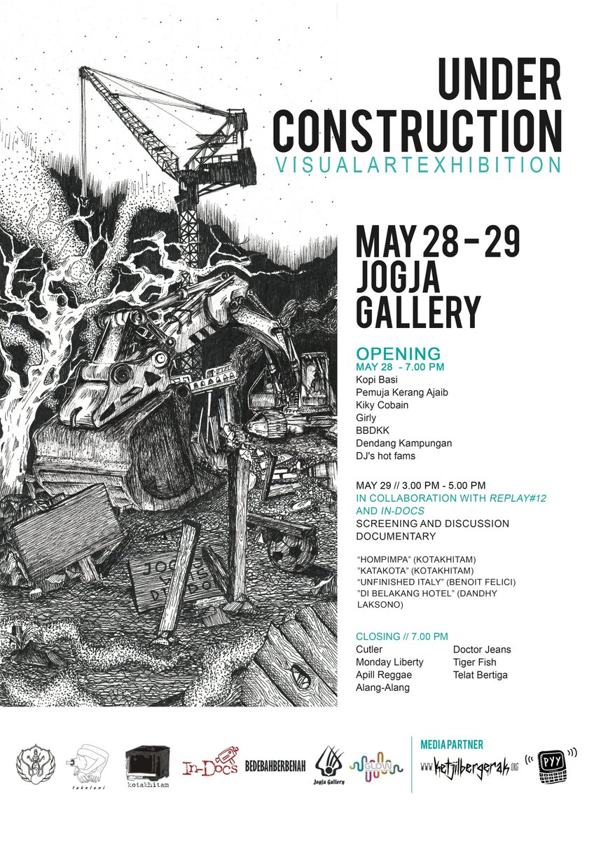 Jogja24Jam's tweet photo. 28/5/15 | 19.00 | "UNDER CONTRUCTION" visual art exhibition | Jogja Gallery | Gratiss -@RudyRinaldi  http://t.co/kQe0TbGO0m