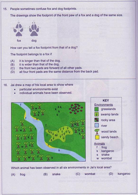 NaplanMentor's tweet photo. #ICAS Sample-1_#Paper A (Year 3) #Science (Questions 13-18)

Keep practicing. Answers will be posted soon

ICAS_UNSW http://t.co/3nzANC16xS