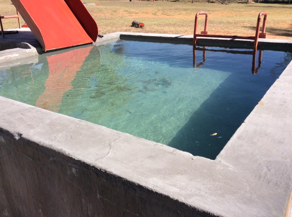 bush_pigs's tweet photo. Last week we had a maintenance week. We changed lots, like the office and our Muddy pond.. But still not finished!! http://t.co/crQhWuy1yo