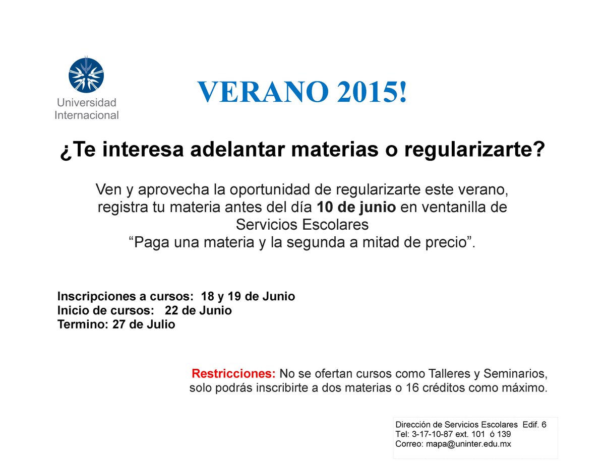 Uninter_Cuerna's tweet image. Te interesa adelantar materia o regularizarte ... #NaciónUninter