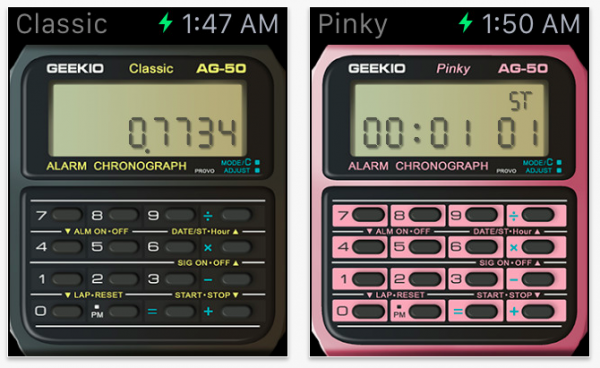 slashgear's tweet photo. Apple Watch finally get a Casio calculator interface with Geek Watch http://t.co/Ba2JjpFVWt http://t.co/cPdtL7WmnA