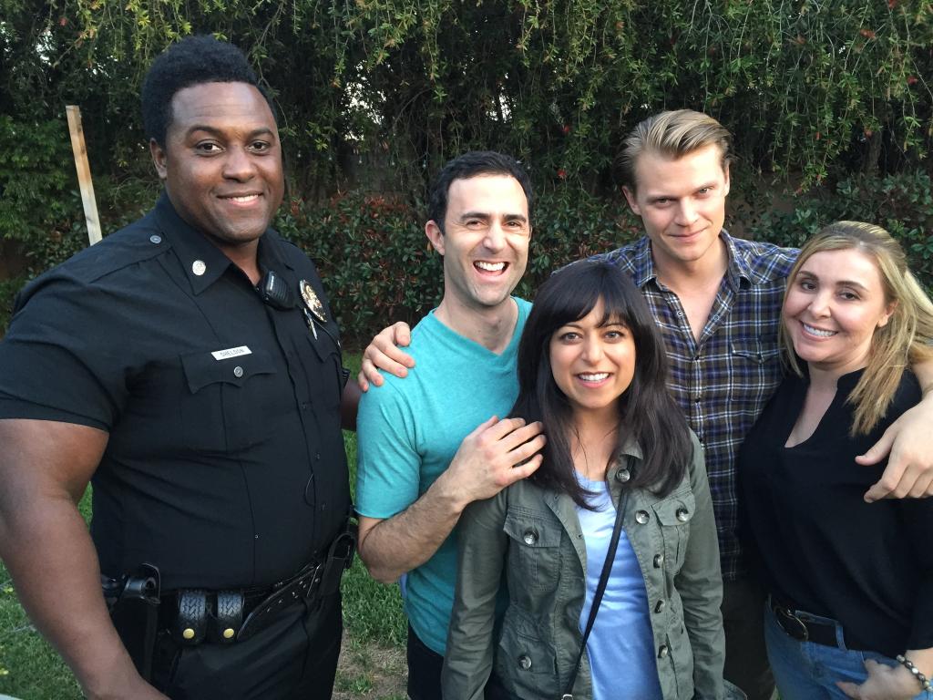 FilmCold's tweet photo. "Cold" actors (L - R) Kenny Powell, Christopher Amitrano, Sonal Shah, Brett Gipson, Adriana Souza. http://t.co/heFYPug2kE