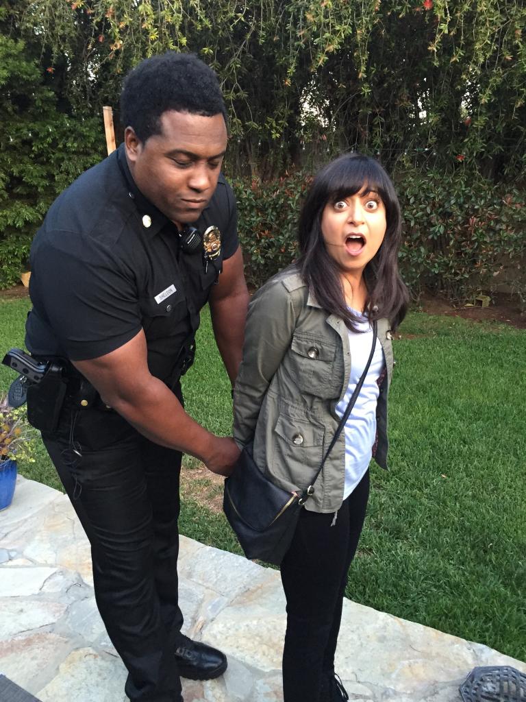 FilmCold's tweet photo. Actors Kenny Powell and Sonal Shah on the set of "Cold" http://t.co/oeyWQWVsP0