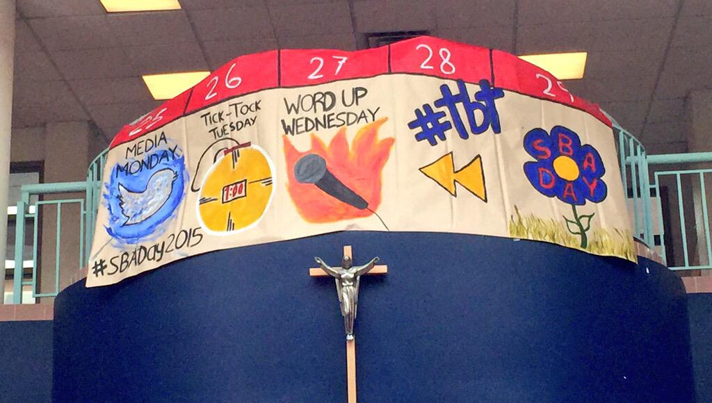 RETWEET for a chance to win 100pts for your grade! Winner will be announced the morning of #SBAday2015 🎉 Good luck 😊