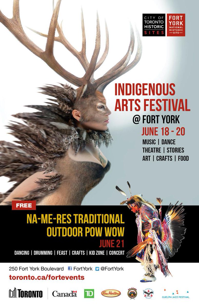 Indigenous Arts Festival <a href="/fortyork/">Fort York Advisors</a> is June 18 - 20! Music, dance &amp; food by Indigenous peoples: ow.ly/NoWi5
