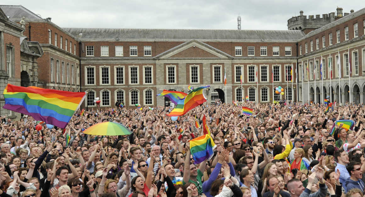 politico's tweet photo. A Landslide for Gay Marriage in Ireland. http://t.co/e9RRSgrYw8 | Getty http://t.co/A9Ka5iZaa0