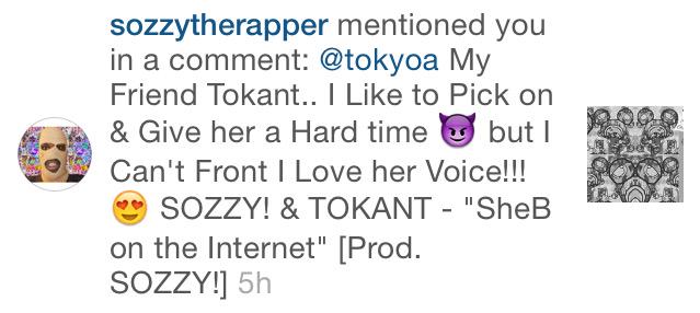 TokAnt's tweet photo. Fuk u Sozzy ! <3 @Sozzyland ima drop u like a Hot Potatoe ! http://t.co/dam1vw7fi1