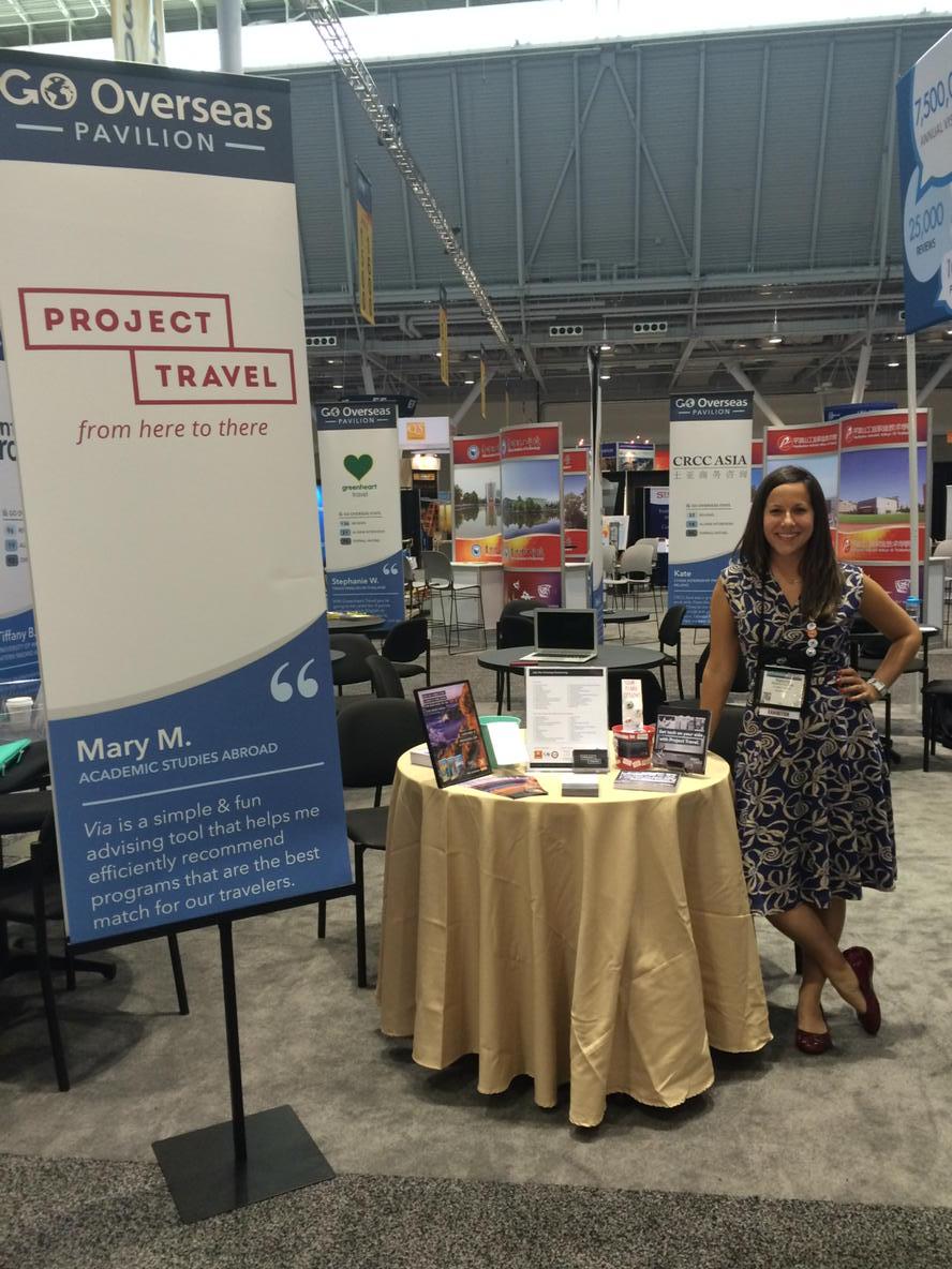 ViaTRM's tweet photo. Our chief booth architect, @LifeofNoods at #nafsa15 @goProjectTravel @GoOverseas #booth1206 http://t.co/ng0skTMfbs
