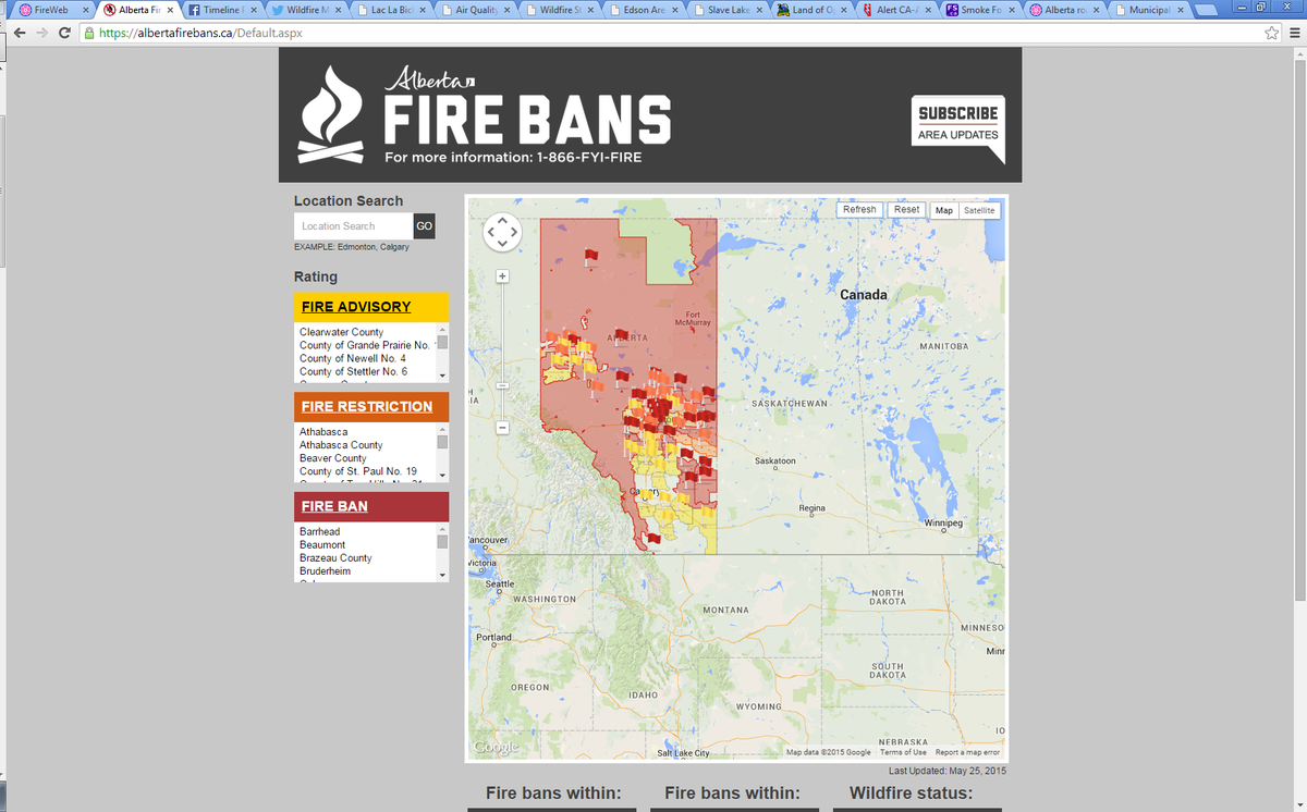 AlbertaWildfire's tweet photo. #ABFire - Fire ban in effect for  Alberta's Forest Protection Area http://t.co/9lOj6YDnRd http://t.co/1U1KuhuYmF http://t.co/DxovvlMYtr