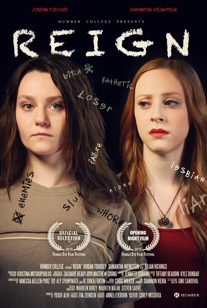 SamTheWeinstein's tweet photo. The official poster for #ReignFeature!! We open the Female Eye Film Festival in Toronto on June 16th!
#indiefilm http://t.co/QMdi4eVmZ5