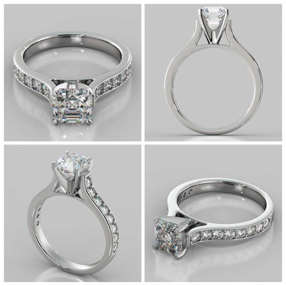 Agape_Diamonds's tweet photo. #RingoftheDay is this #AsscherCut #CathedralStyle #EngagementRing with #Accents!
#Sale: http://t.co/NPx59KJ7sL http://t.co/NY73sDJqLu