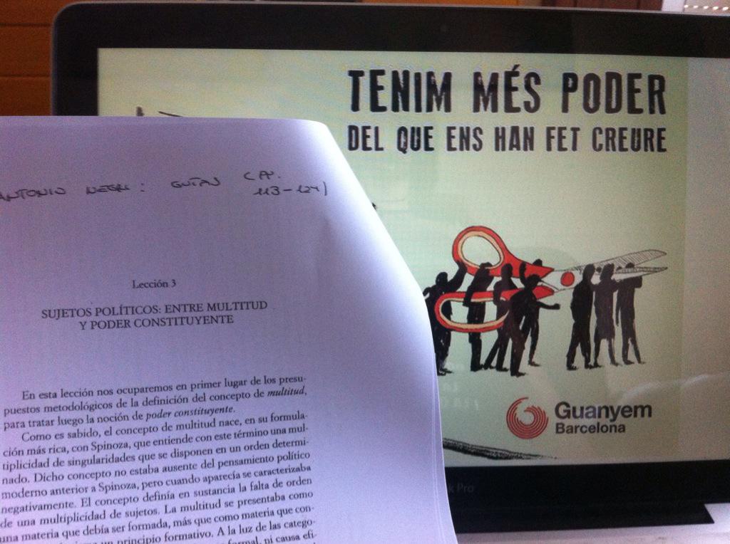 Marcfclaret's tweet image. Goita que em toca llegir avui. Casualitat? #Ada24M #barcelonaencomú