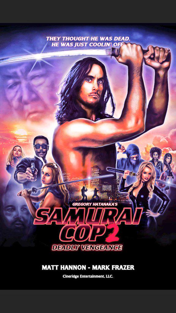 AnthonyMarando_'s tweet photo. Only took 25 yrs, but the SC is back 😃 #SamuraiCop2 #MattHannon #MarkFrazer @mkaredas @OMGitsLexi @Cinema_Epoch http://t.co/EQPtrNJH2C