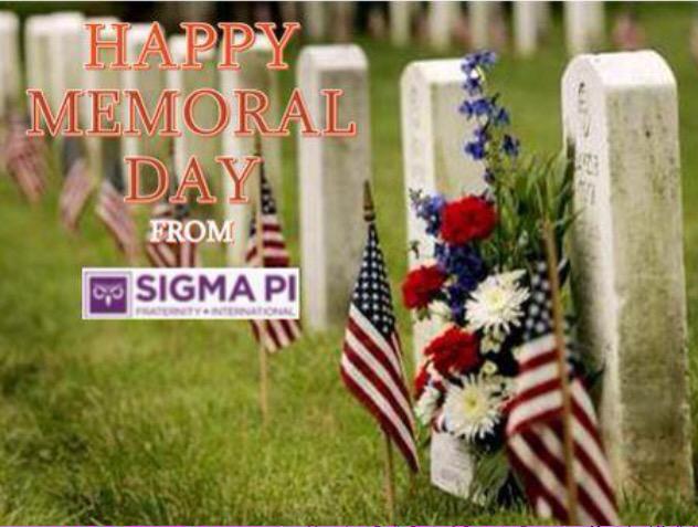 SigmaPiAlphaPi's tweet photo. Happy Memorial Day to all of the Veterans! Hope Everyone is having a fun, safe Memorial Day! http://t.co/t22jlHizyc
