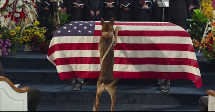 These pictures of dogs mourning the loss of our heroes in combat always get me - so heartbreaking. #MemorialDay