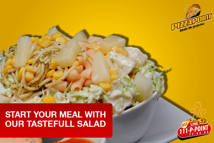 pizzapointpk's tweet photo. Start your meal with our tasteful salad :)
#PizzaPoint http://t.co/XKiXQjEMCz