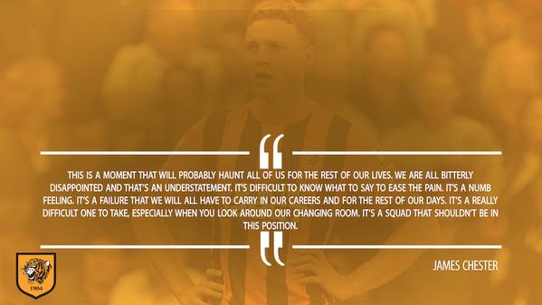 HullTigersIndia's tweet photo. James Chester on Tigers relegation from the #BPL following yesterday's 0-0 draw with @ManUtd #HULMUN http://t.co/HL4JS24OQA