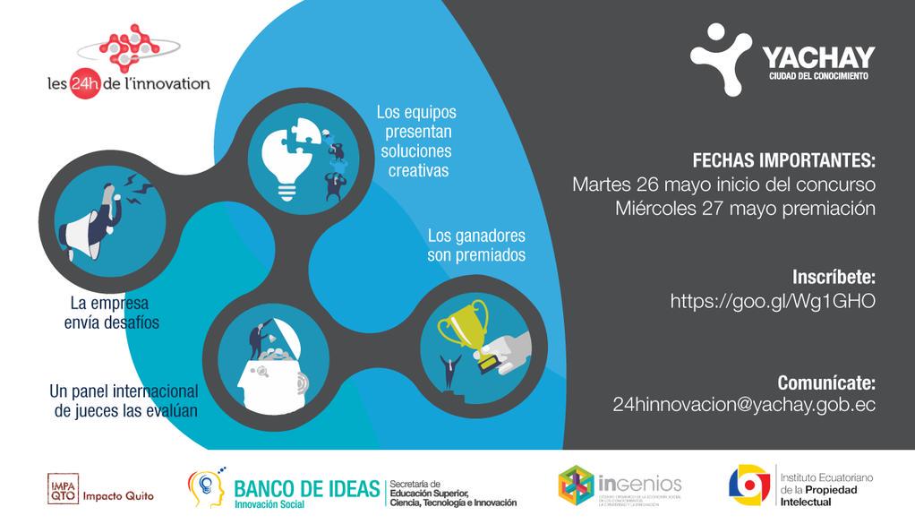 SiembraEP's tweet photo. #Ecuador listo para las 24 horas de innovación, extraordinaria respuesta de los innovadores. Cerramos inscripciones. http://t.co/BbJsX3s33c