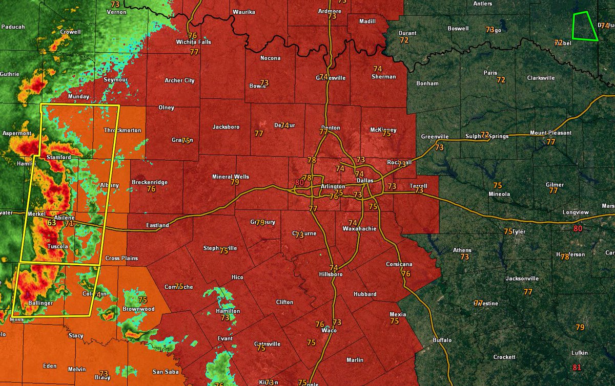 BrianJamesWx's tweet image. Tornado WATCH is now in effect for central and W. North Texas and goes until 6pm. It DOES include DFW. #dfwwx