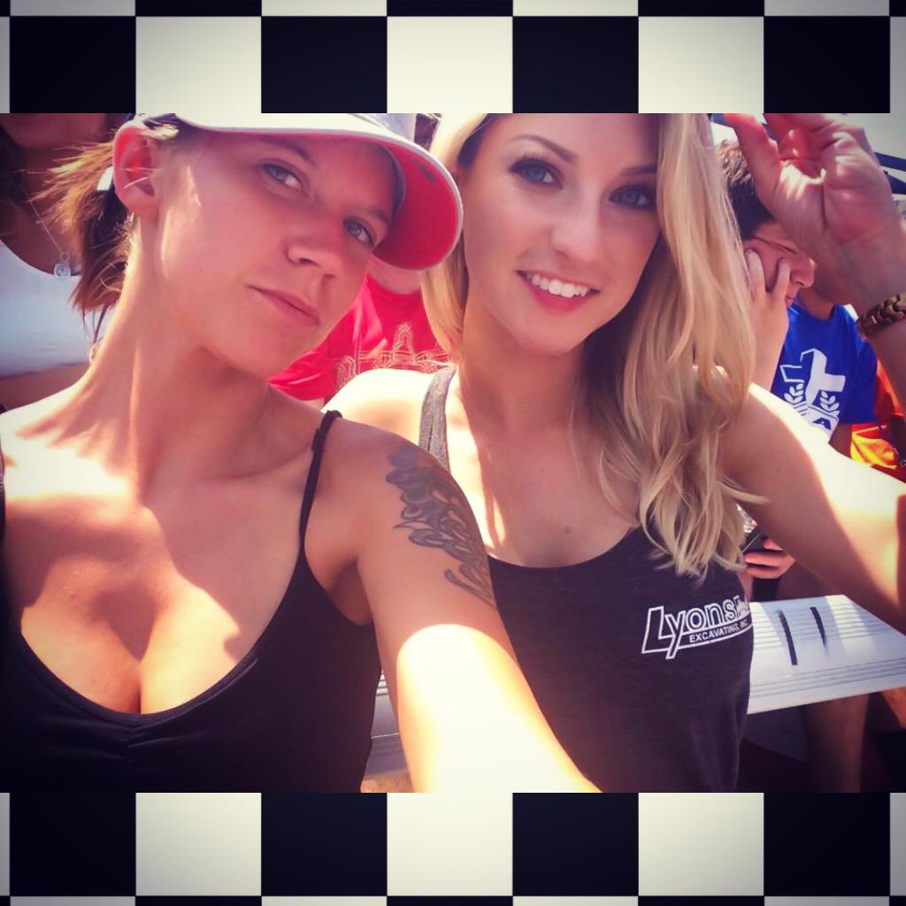 TashaLy0ns's tweet photo. Had so much fun yesterday with @__MollyDolly__ at the #Indy500 🏁☀️ http://t.co/PFDgEnVR4g