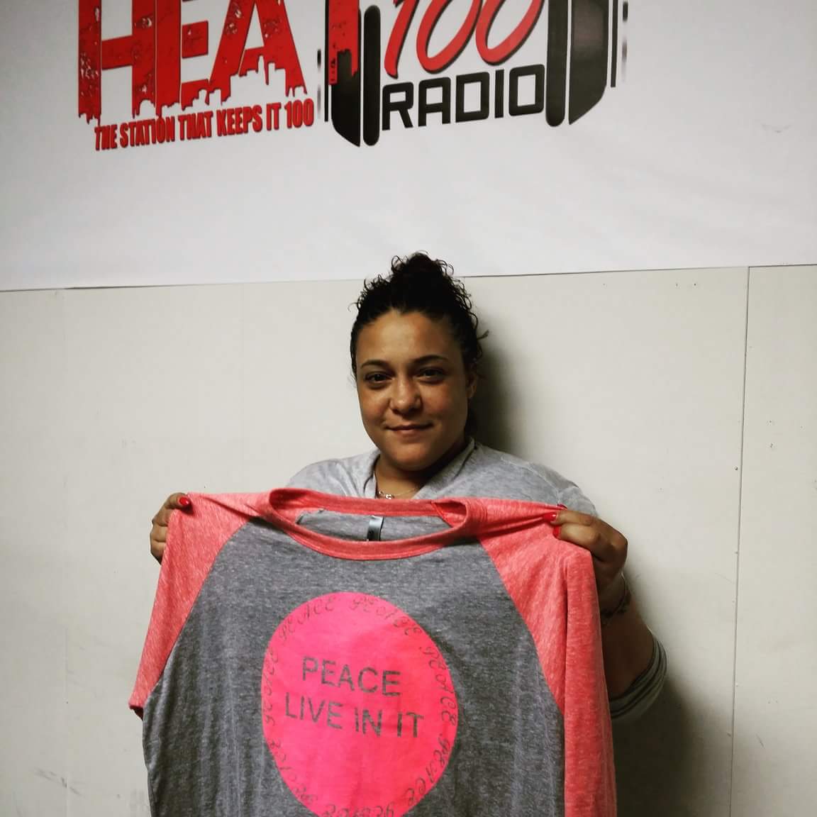 yourluminositi's tweet photo. I took the pledge, "Peace Live in it" #MjH #yourluminositi #simplyD #MsDarkchild #phillyradio #heat100radio #simplyD http://t.co/t23HWSe4p7