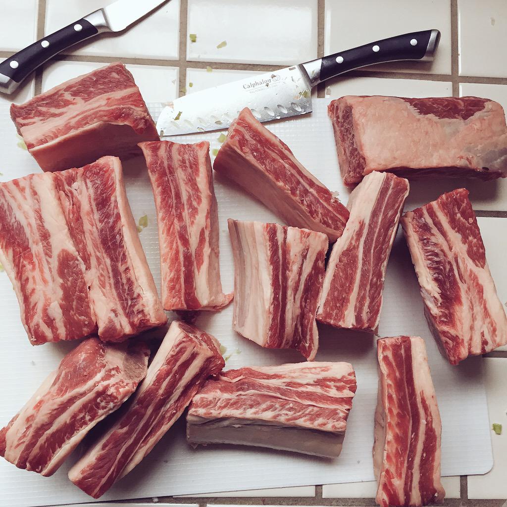 sctosf's tweet photo. This is what $76 worth of short ribs looks like #MDW15 http://t.co/slBO7S1QLt