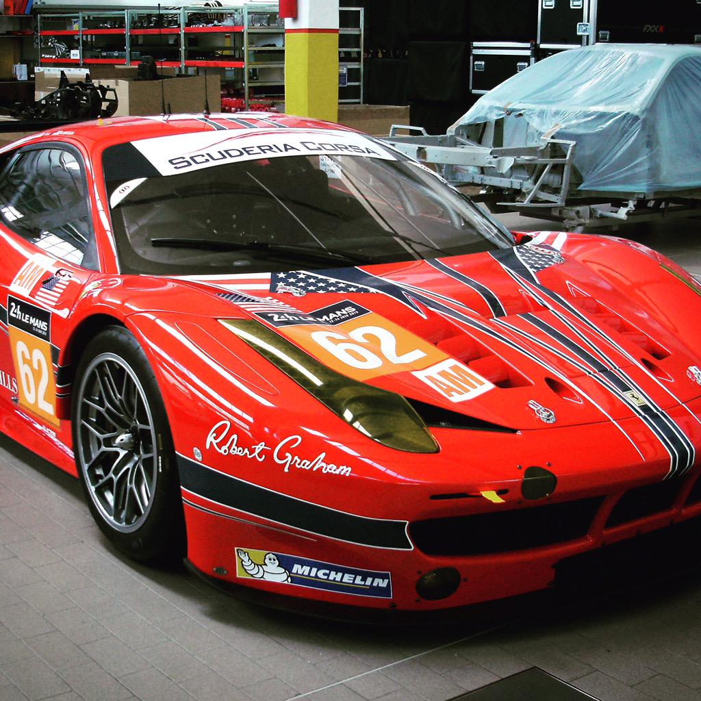 Scuderia_Corsa's tweet photo. @Scuderia_Corsa #AmericanTheme @24hoursoflemans livery unveiled in Europe. Official Test In 6 days #TripleWeekend http://t.co/mRjC9BCCxs