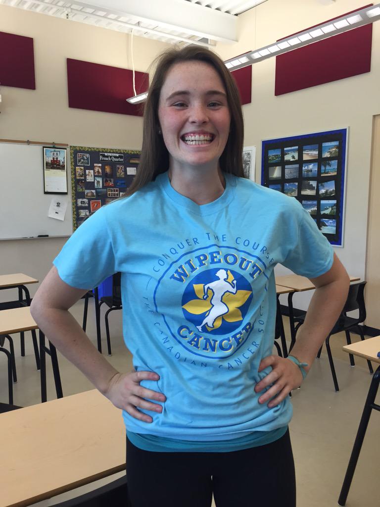 WipeOutCancerNS's tweet photo. The t-shirts are in! Be sure to register tomorrow in the foyer :) http://t.co/XoDZVQu9Vv