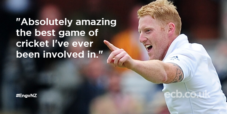ECB_cricket's tweet photo. Ben Stokes admits he hasn't had any better weeks in an @englandcricket shirt.
STORY: http://t.co/QAU81tq6YA
#ENGvNZ http://t.co/EgSmBJ2uvP