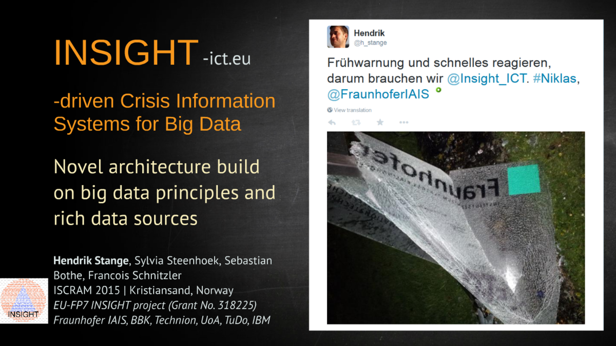 h_stange's tweet photo. @Insight_ICT @Sylvia0991 @FraunhoferIAIS here the intro slide, following to the idea from @t_liebig :) http://t.co/PRI9drC4Cm