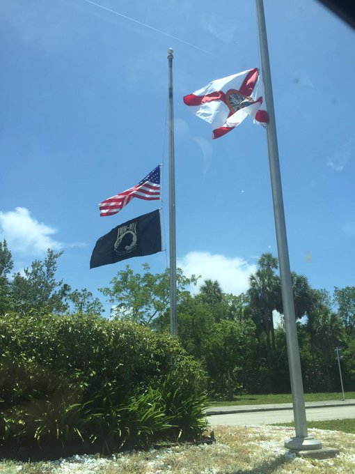 Flags at half mass today. Thank You to those who served &amp; gave their lives. #FreedomIsnotFree #MemorialDay<a href="/tag/memorialday"class="tags"><span>#memorialday</span></a><a href="/tag/freedomisnotfree"class="tags"><span>#freedomisnotfree</span></a><a href="/tag/powmia"class="tags"><span>#powmia</span></a>