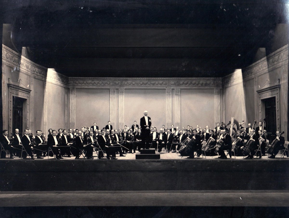 ASOarchives's tweet photo. #HenrySopkin and the #ASO.  October, 1956.  Municipal Auditorium on Courtland Street?  Photographer is Jack Kanel. http://t.co/X9mJ1tSTSN